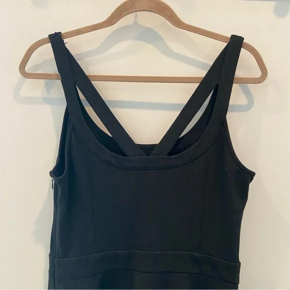 BANANA REPUBLIC Black Strappy Mini Skater Dress Size 10 - Picture 7 of 9